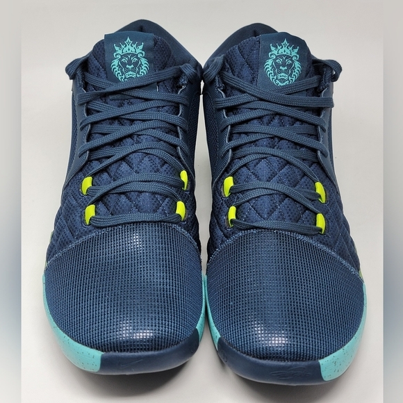 Nike LeBron Witness 8 Armory Navy Green Frost Shoes Mens Size 4.5 FB2239-402 New - Picture 7 of 11